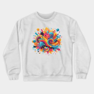 Holi Color Festival Paint Splash Crewneck Sweatshirt